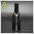 Botella cosmética negra de la bomba de cristal 100ml